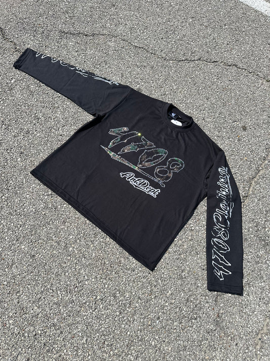 Black Long Sleeve 4708 Tee